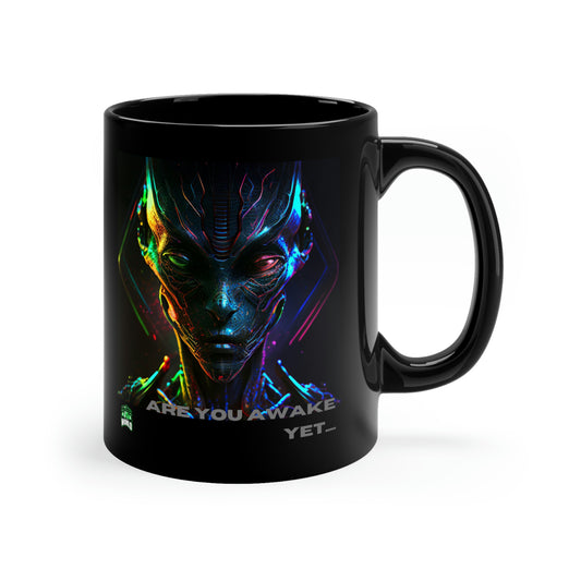 'Alien' 11oz Black Mug